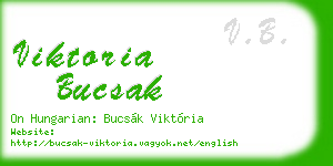 viktoria bucsak business card